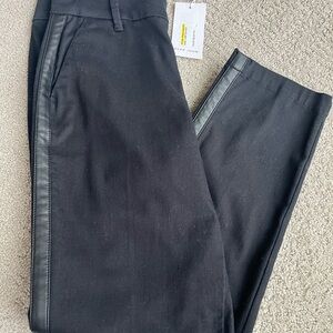 nwt dear john women tuxedo black pants size 25